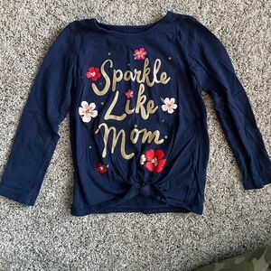 "Sparkle like Mom" long sleeve tee